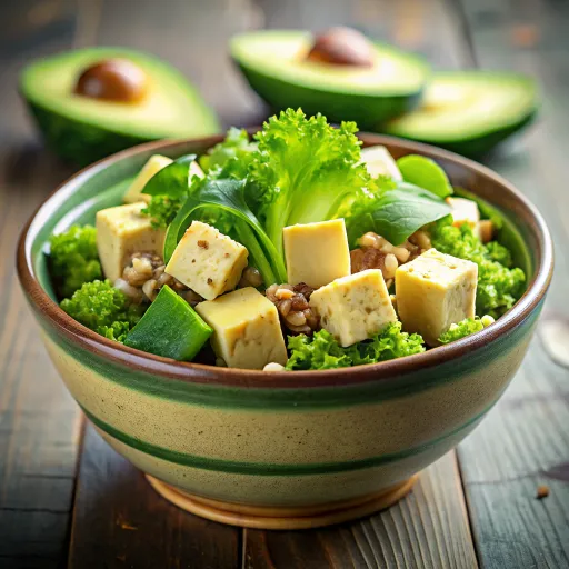 สลัดผักคีนัวกับอะโวคาโดสด